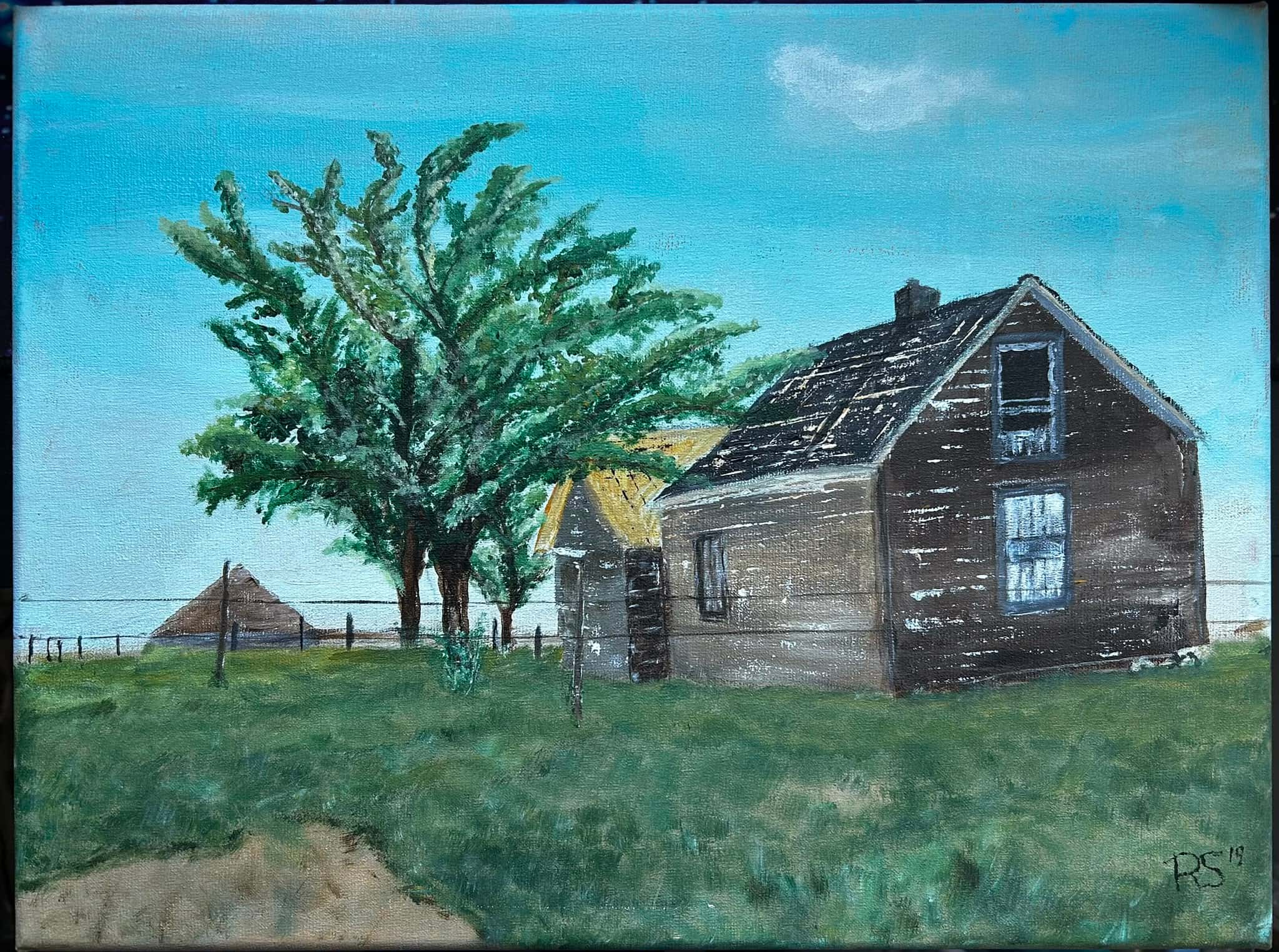 Verlaten boerderij, Colorado 30x40