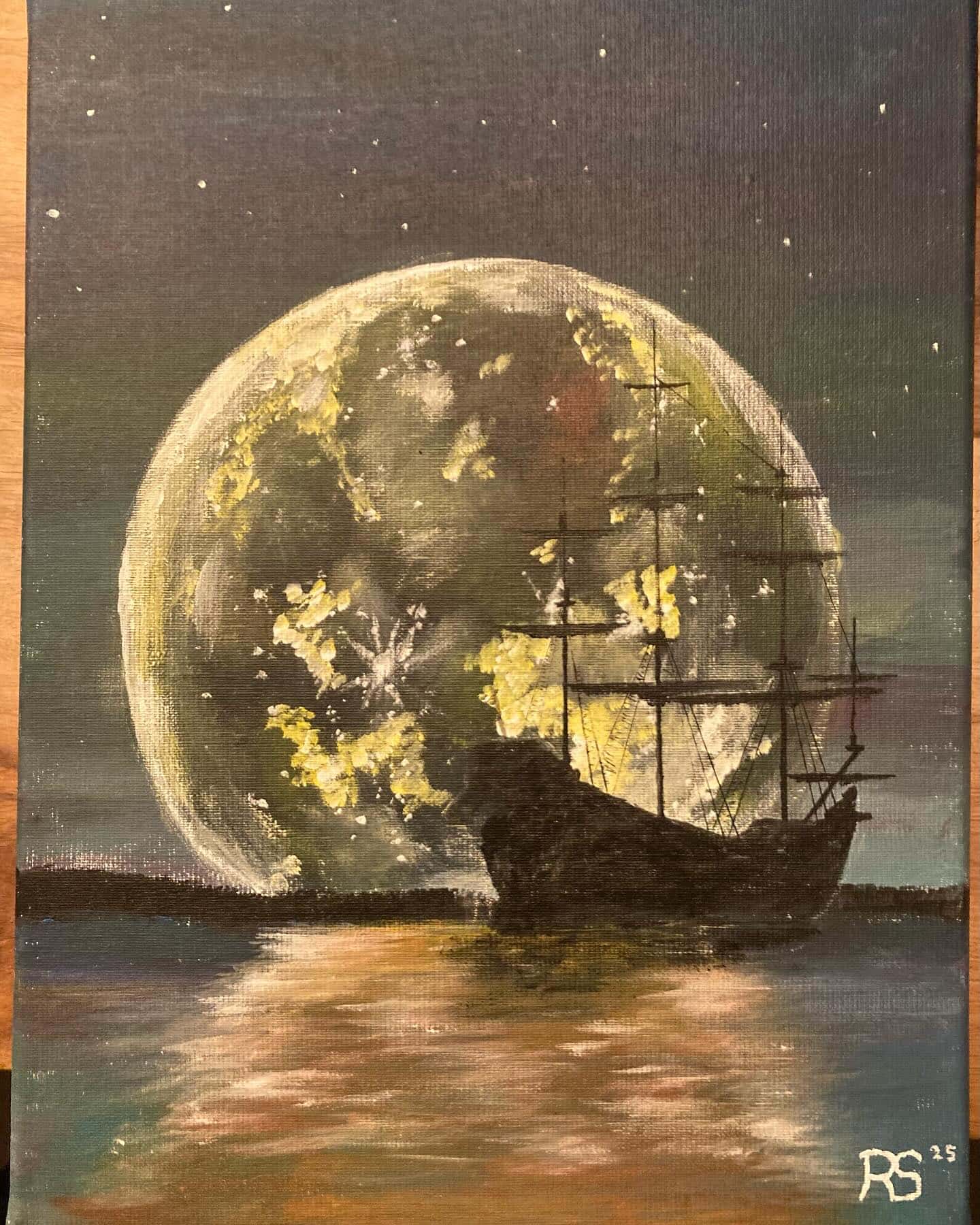 Onder een Reuzenmaan 30x40