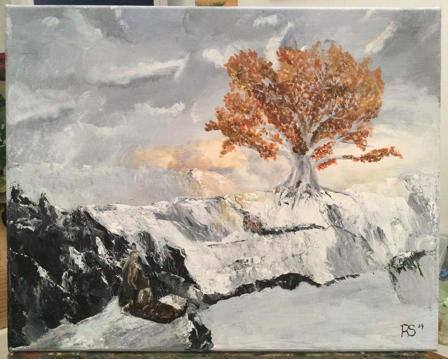 The three-eyed raven 40x50