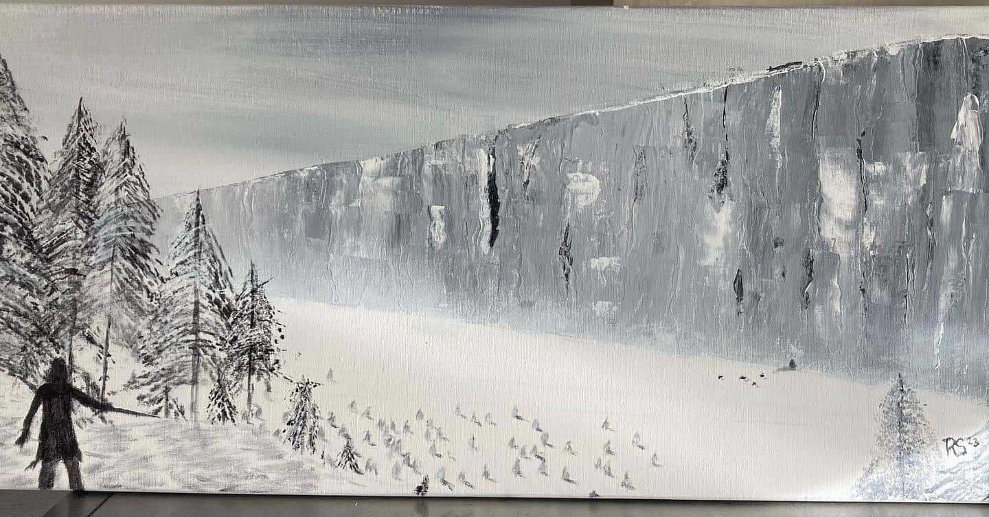 Behind the wall